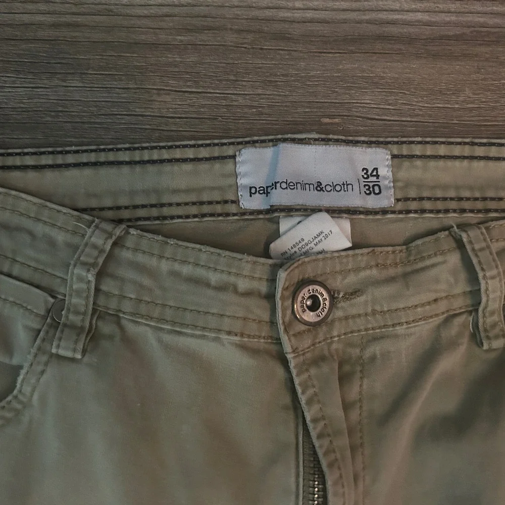 Paper‎ Denim & Cloth Mens Khaki Straight Leg Casual Chino Pants Size 34x30